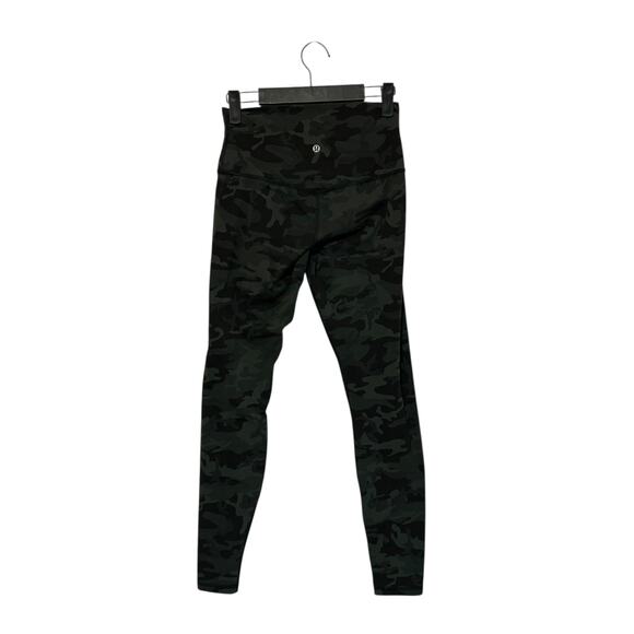 Lululemon Align Pant Full Length 28" Womens Sz 6 Incognito Camo Gator Green Nulu - Picture 3 of 6